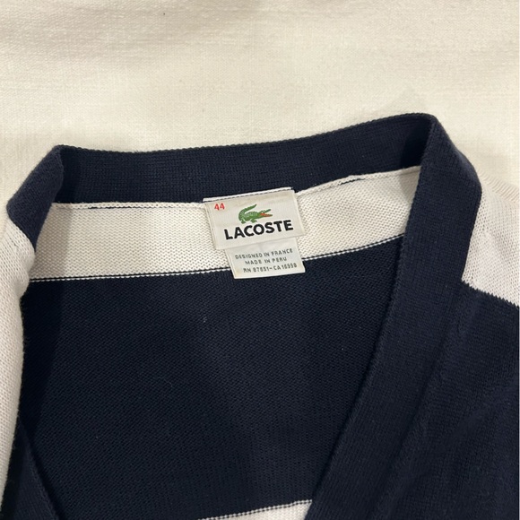 Lacoste striped, long sweater - Picture 3 of 4
